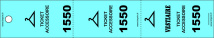Billetterie - Ticket 3 volets ticket vestiaire bleu pastel